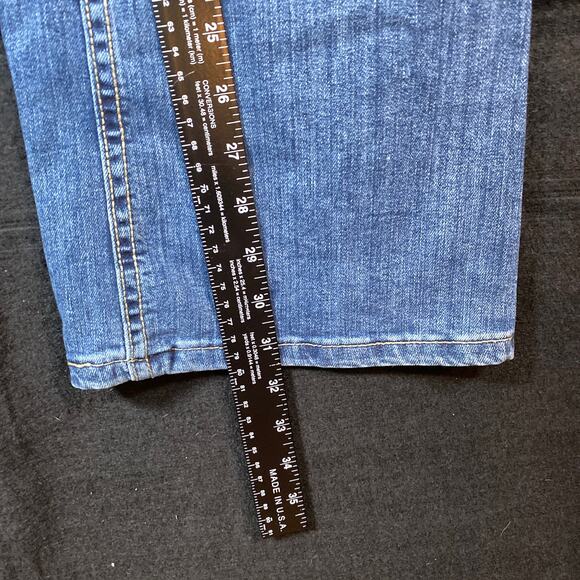 Wrangler Womens Jeans Blue Denim Straight Cotton Blend Stretch 5/6x32(30x31.5) - Picture 8 of 14